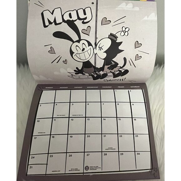 NEW 2026 Walt Disney World Annual Passholder Exclusive Wall Calendar & Stickers - Picture 4 of 9